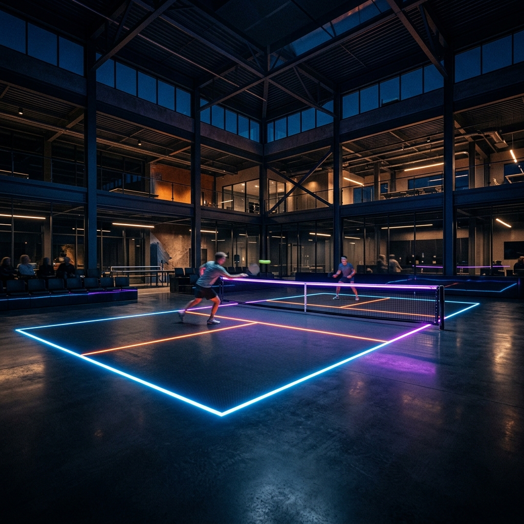 Premium Indoor Pickleball Court